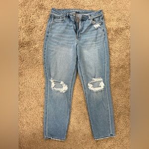 American Eagle Destressed Mom Jeans